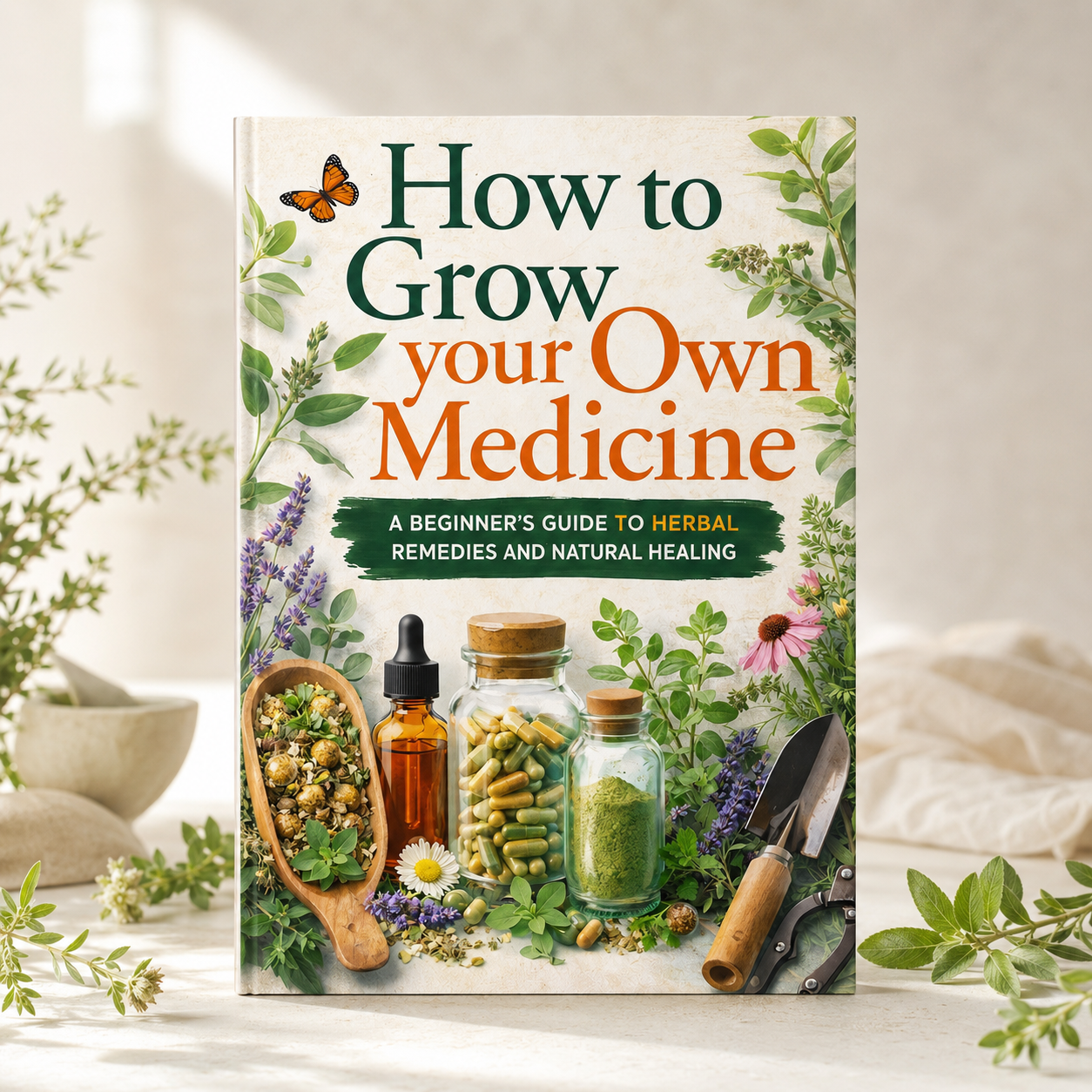 Herbal Wellness Guide - Grow Your Own Medicinal Herbs, Beginner