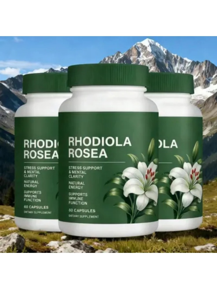 Rhodiola Rosea Capsules 500mg, - đánh giá và giá Herbal Wellness For You