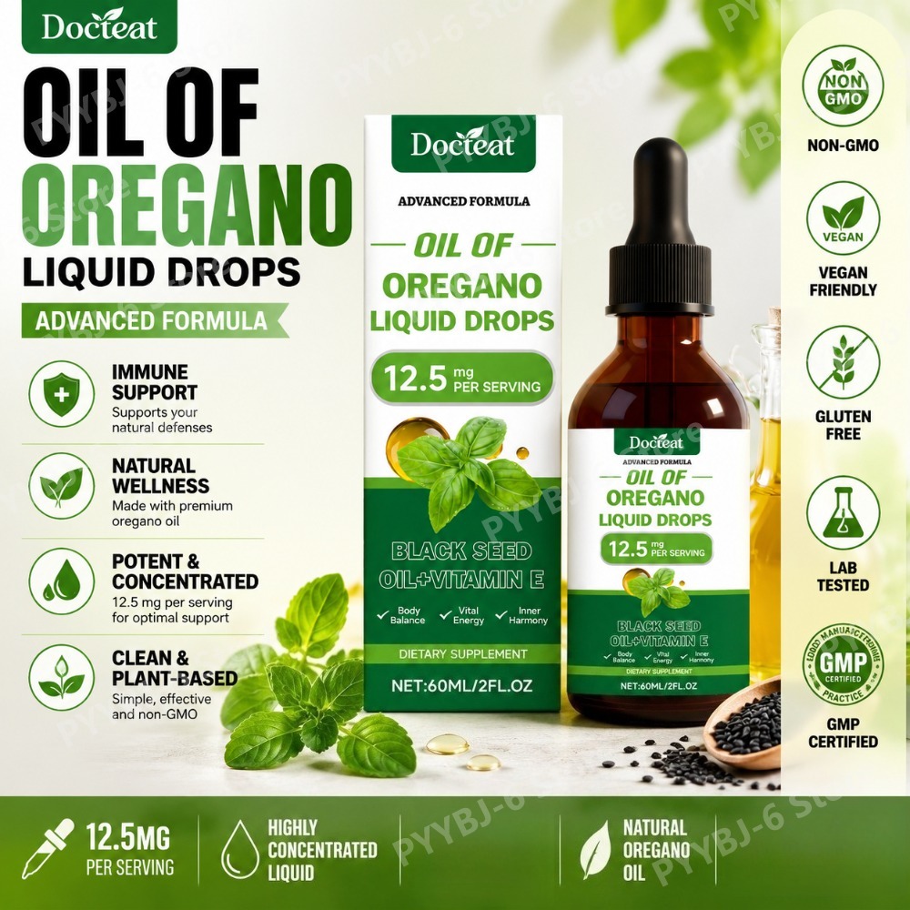 Oregano Oil Liquid Drops 60ml  - đánh giá và giá Herbal Wellness For You
