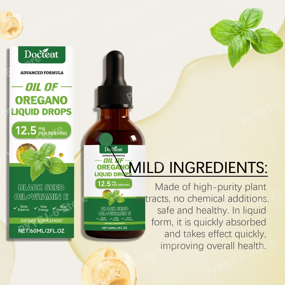 Oregano Oil Liquid Drops 60ml  - đánh giá và giá Herbal Wellness For You