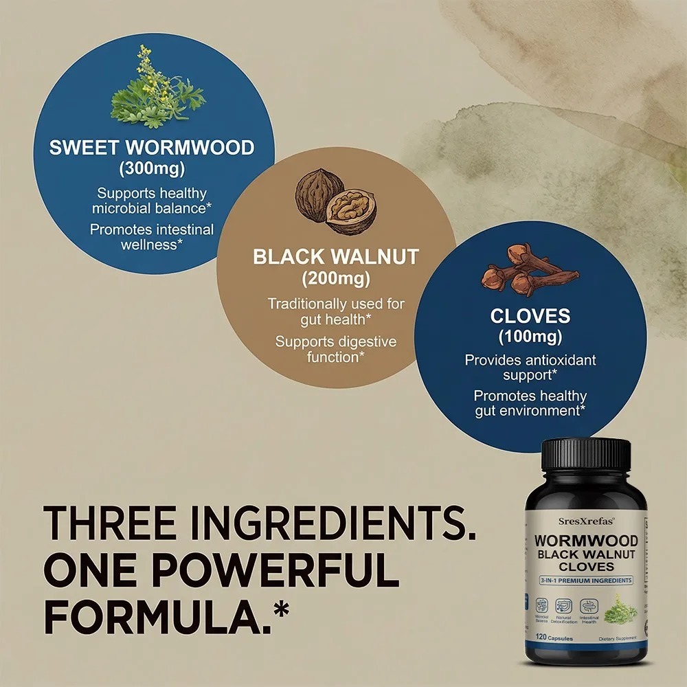Wormwood Black Walnut Clove -  - đánh giá và giá Herbal Wellness For You